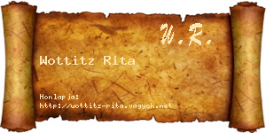 Wottitz Rita névjegykártya